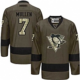 Glued Pittsburgh Penguins #7 Joe Mullen Green Salute to Service NHL Jersey,baseball caps,new era cap wholesale,wholesale hats
